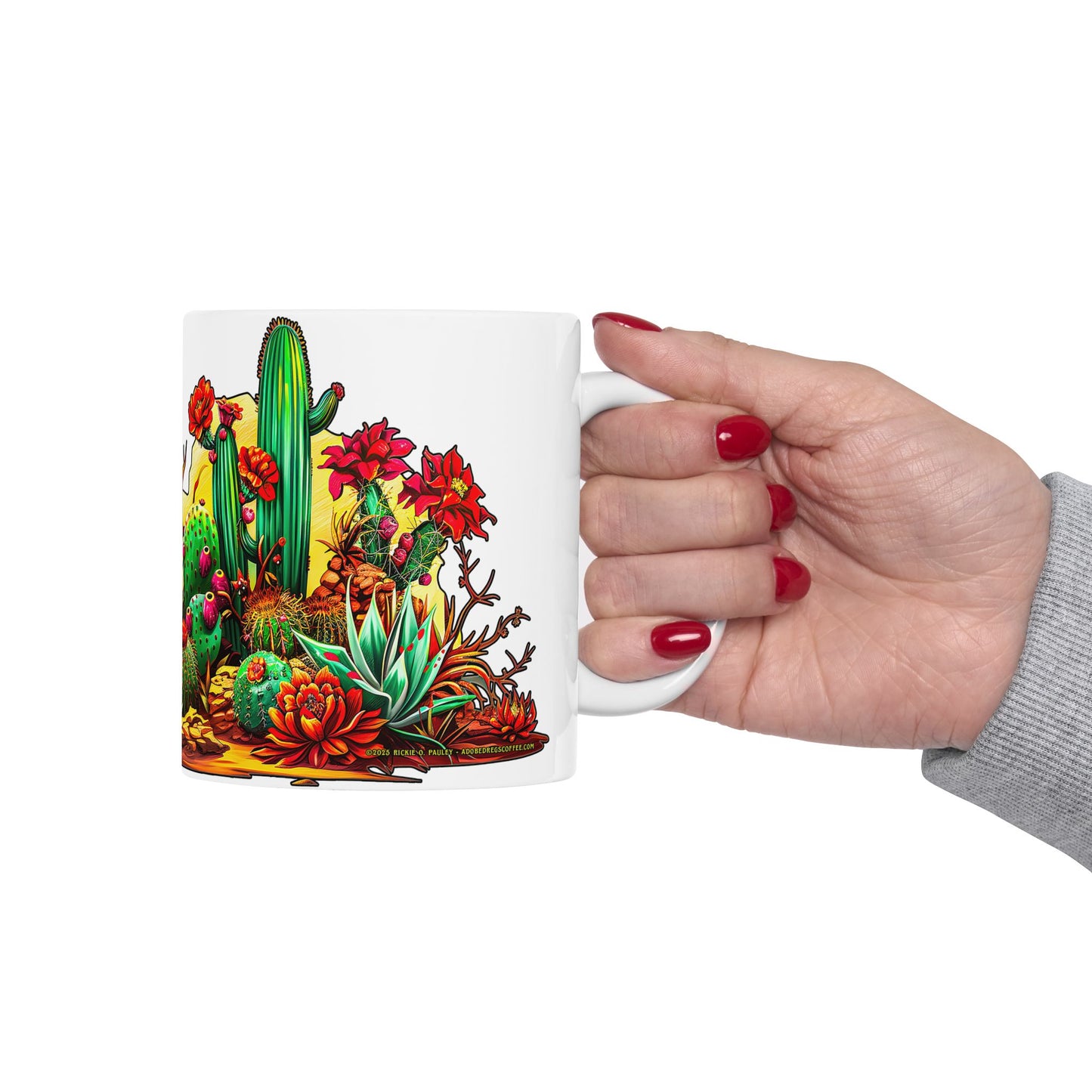 "Arizona Wild" Southwest Desert Ceramic Mug - 11oz and 15oz sizes, Coffee & Tea Lovers, Makes a great souvenir gift!