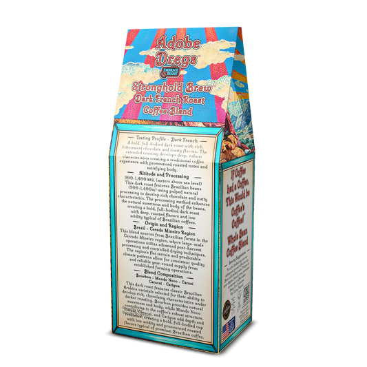 Adobe Dregs Coffee™ Stronghold Brew™ Dark French Roast Whole Bean Coffee Blend